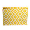 Vinyl Carpet with Yellow and White Diamond Pattern