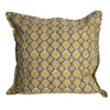 Grey, Mustard and White Continental Cushion