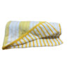 Double-Sided Yellow White Stripe Beach Towel